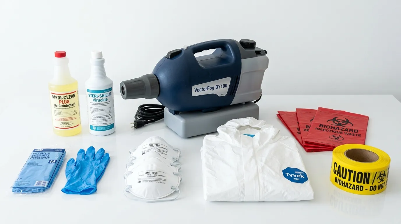 Professional biohazard remediation crew working in Rocky Point